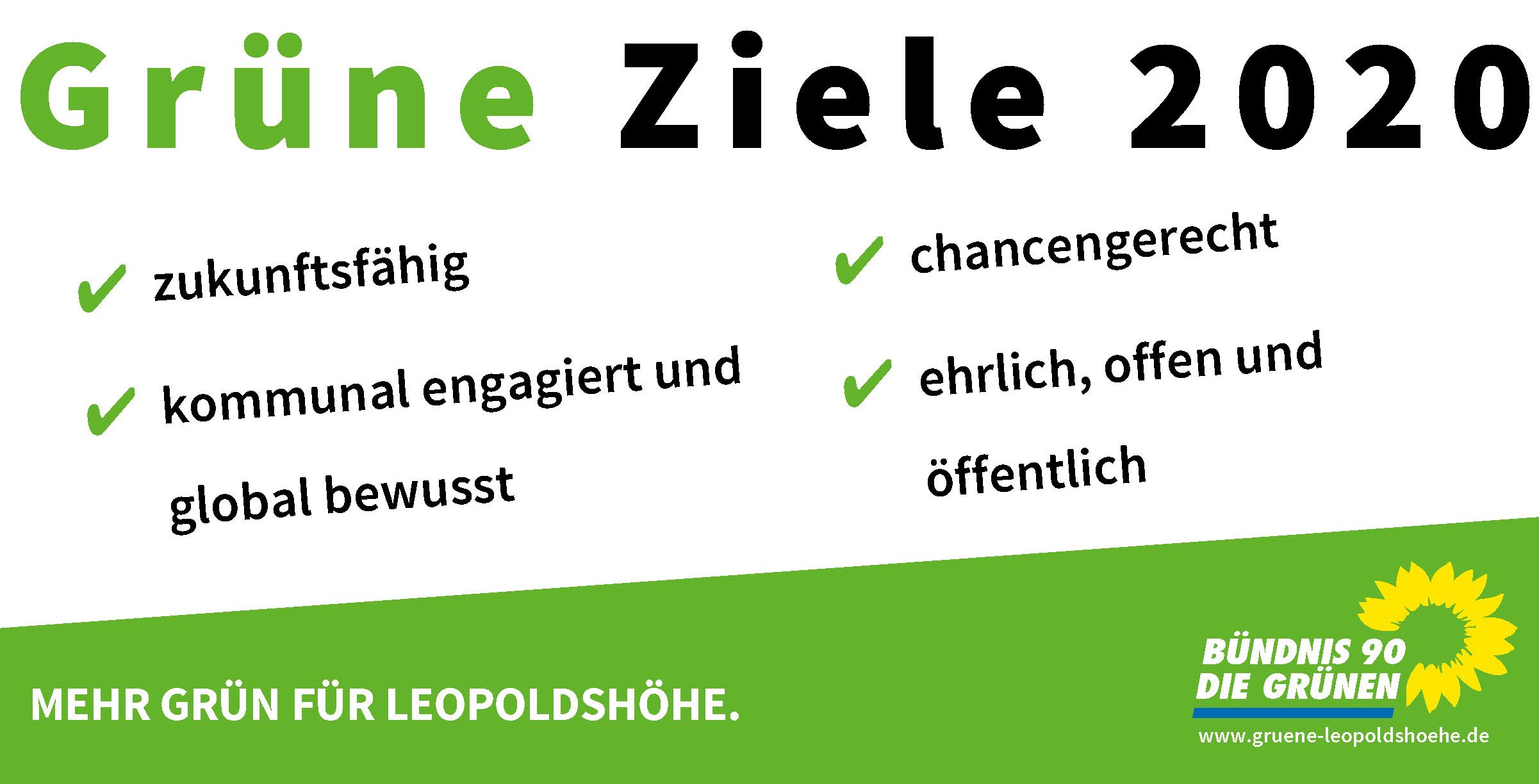 Ziele & Perspektiven Bündnis 90 / Die Grünen OV Leo