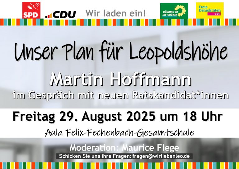 Einladung zur Veranstaltung mit Martin Hoffmann