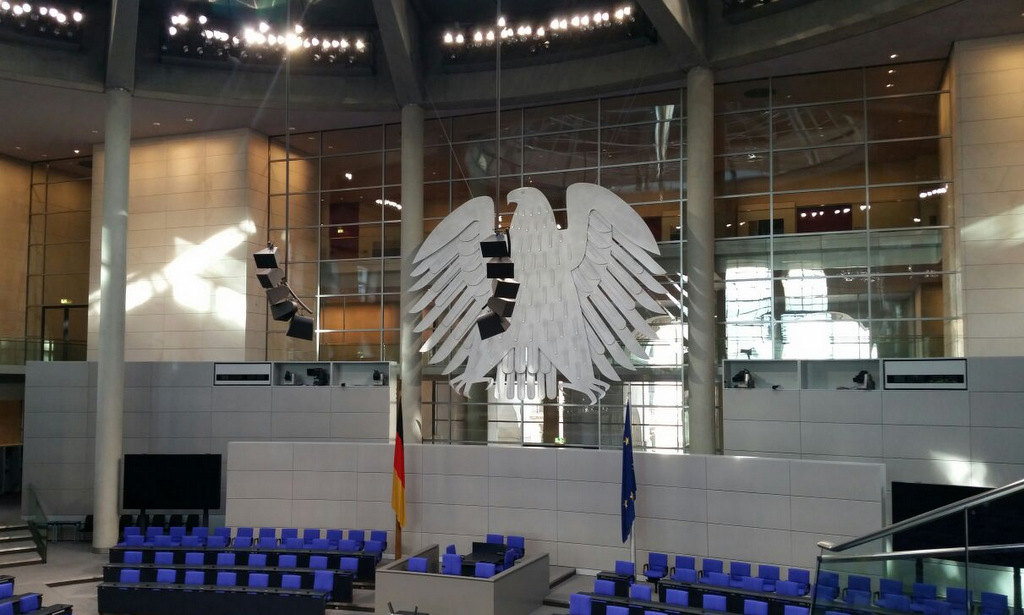 Der Plenarsaal des Bundestages