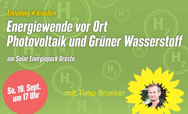 Energiewende vor Ort — Photovoltaik und Grüner Wasserstoff