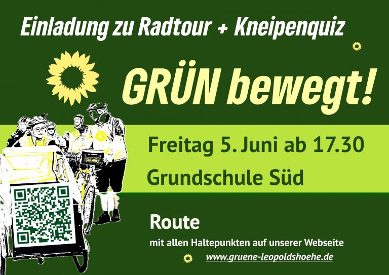 GRÜN bewegt:  5. Juni ab 17.30